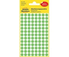 Avery Lipni etiketė 8 apskritimai žalia B/C OP416PCS ZWECKFORM 3179KOL