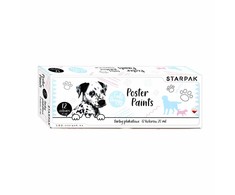 Starpak Plakatiniai dažai 12 spalvų 20 ml Cuties