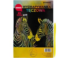 Penword nauja vaivorykštės braižymo knyga A5 a'10 daugiaspalvė + rašiklis | WZ-05
