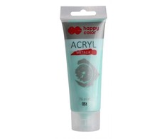 Happy Color Akriliniai dažai 75 ml, perlo žalias mėtų atspalvis