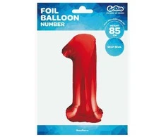 GoDan Folijos balionas numeris 1, raudona, 85 cm