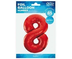 GoDan Baliono numeris 8 raudona, 85cm