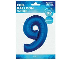 GoDan Balon foliowy Cyfra 9 , mėlyna, 92 cm FG-C85N9