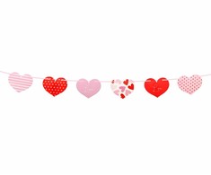 GoDan PAP GIRLAND 200CM HEARTS PATTERNS GO PBH