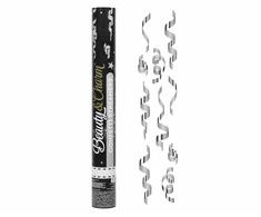 Pop konfeti 40 cm Streamers Sidabrinė Party GODAN JC-KPSS40