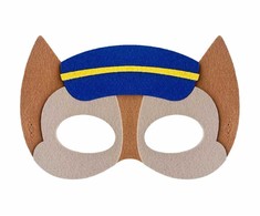 GoDan veltinio kaukė šunų brigade policijos pareigūnas 18x12cm