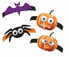 GoDan BOO popierinės galvos juostos, mišrainė, 4 vnt.