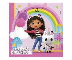 Globos Europe Bv Gabby's Dollhouse popierinės servetėlės 33x33cm 20 vnt.