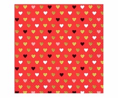 GoDan PAP servetėlės 3 sluoksnių 330x330 HEARTS CZE GO PACK 20 Vnt.