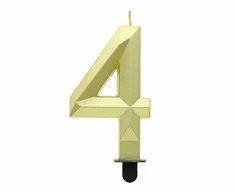 GoDan Žvakės numeris 4 Deimantas 7.6cm