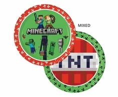 GoDan Minecraft popierinės lėkštės 23cm 8vnt