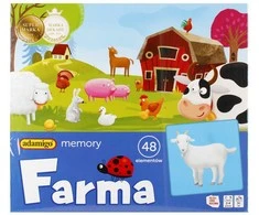 Ūkio atminties žaidimas vaikams ADAMIGO 07875