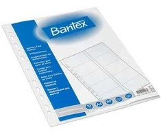 Bantex Hamelin marškinėliai 20 VIZITINIŲ KORTELIŲ A4 PP, 100 mic. 10 vnt