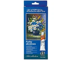 Titanum Akriliniai dažai 12 spalvų 12 ml mėgintuvėlyje