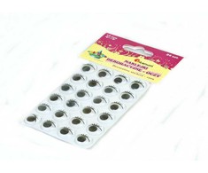 Craft With Fun Lipnios akys su blakstienomis 15mm apvalios 24vnt - Titanum