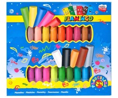 Plastelino rinkinys 24 spalvos Flamingo