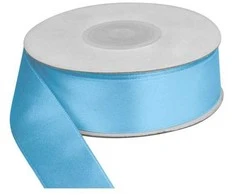 Party Deco Paperseal Satininė juostelė, 25mm/25m, šviesiai mėlyna