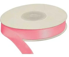 Party Deco Karštai rožinė atlasinė juostelė 12 mm