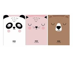 Interdruk Interprint Notepad B6 32 lapų sklandžiai Friends Girl