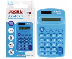 Axel Ax-402b skaičiuoklis, mėlynas, baterijomis maitinamas