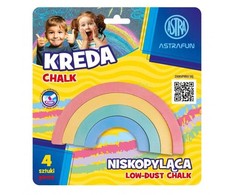 Astra vaivorykštės kreida 4 spalvos
