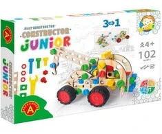 Statybiniai blokeliai 102 mediniai elementai Mały Konstruktor junior ALEXANDER 2588 ALX