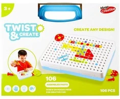 Mozaikiniai blokeliai tekinimo žaidimo grąžtas MEGA CREATIVE 482948