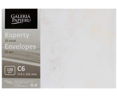 Galeria Papieru Vokai Galeri Papieru, C6 Marble Metallic Light Gold, 120g/m2, 10 vnt./pak.