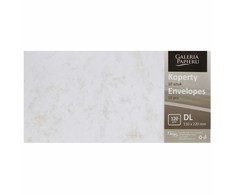 Galeria Papieru Vokai Galeri Papieru, DL Marble Metallic Light Gold, 120 g/m2, 10 vnt./pak.