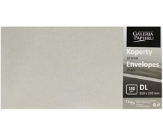 Galeria Papieru Vokai Galeri Papieru, DL Pearl šviesiai pilkos spalvos, 150 g/m2, 10 vnt./pak.
