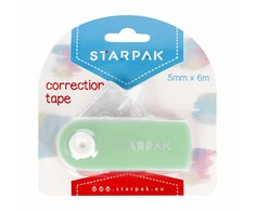 Starpak korektorius juostelinis 5mm x 6m, pastelinis žalias