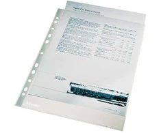 Leitz Įmautės Esselte, A4, 40 mikr., blizgios (100) 0809-103