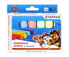 Starpak PAW PATROL COARSE ROAD CHALK, spalvinga, 6 spalvų