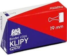 Kw Trade Spaustukai, Grand, ilgis 19mm, 12vnt., juodos sp.