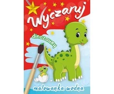 Skrzat Wydawnictwo Piešimo ant vandens knyga A4 Suburkite dinozaurus SKRZAT 154326