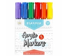 Starpak MARKER AKRYL 6KOL OKR STK WB 12 / 72