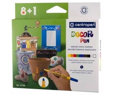 Žymeklių rinkinys dekoratyviniams darbams Decor Pen Centropen 2738 8+1 spalvų