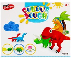 Mega Creative Plastilino rinkinys "dinozaurai" su formelėmis