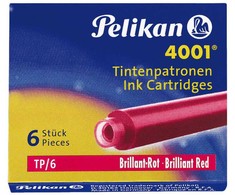 Pelikan Kapsulės TP/ 6 raudonos