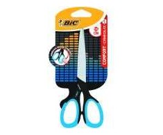Bic Comfort 16 cm biuro žirklės, raudonos, patogios rankenos