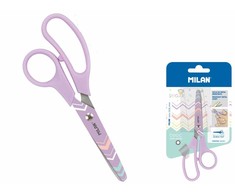 Žirklės su raštais Milan, violetinės, 13.4 cm