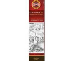 Grafitinis pieštukas 1860/Hb (12vnt) - Koh-I-Noor