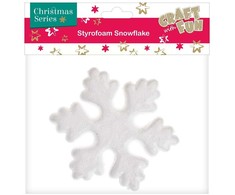 Craft With Fun Styroporinė snaigės dekoracija 13,5 cm