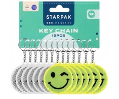 Šviesą atspindintis raktų pakabukas 7cm Emot A 12 STARPAK 517217