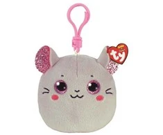Raktų pakabukas TY talismanas Pakabutis TY Squish-a-Boos CATNIP pelė 8.5cm 39570