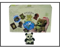 Guminė panda su žirneliais 7cm HIPO A-189-DB