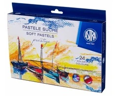 Sausos pastelinės 24 spalvos Prestige dėklas ASTRA 323120002