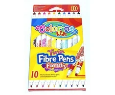 COLORINO KIDS flomasteriai dviejų galų (10 spalvų), 13451PTR