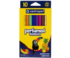 centropen, žymeklių rinkinys 2589, 10 vnt., 2,3 mm, nekenksmingas sveikatai, plaunamas rašalas
