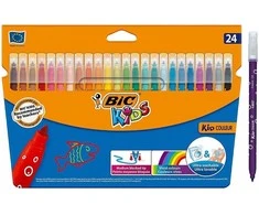 Flomasteriai Bic Kids Couleur, vienpusiai, 24 vnt.